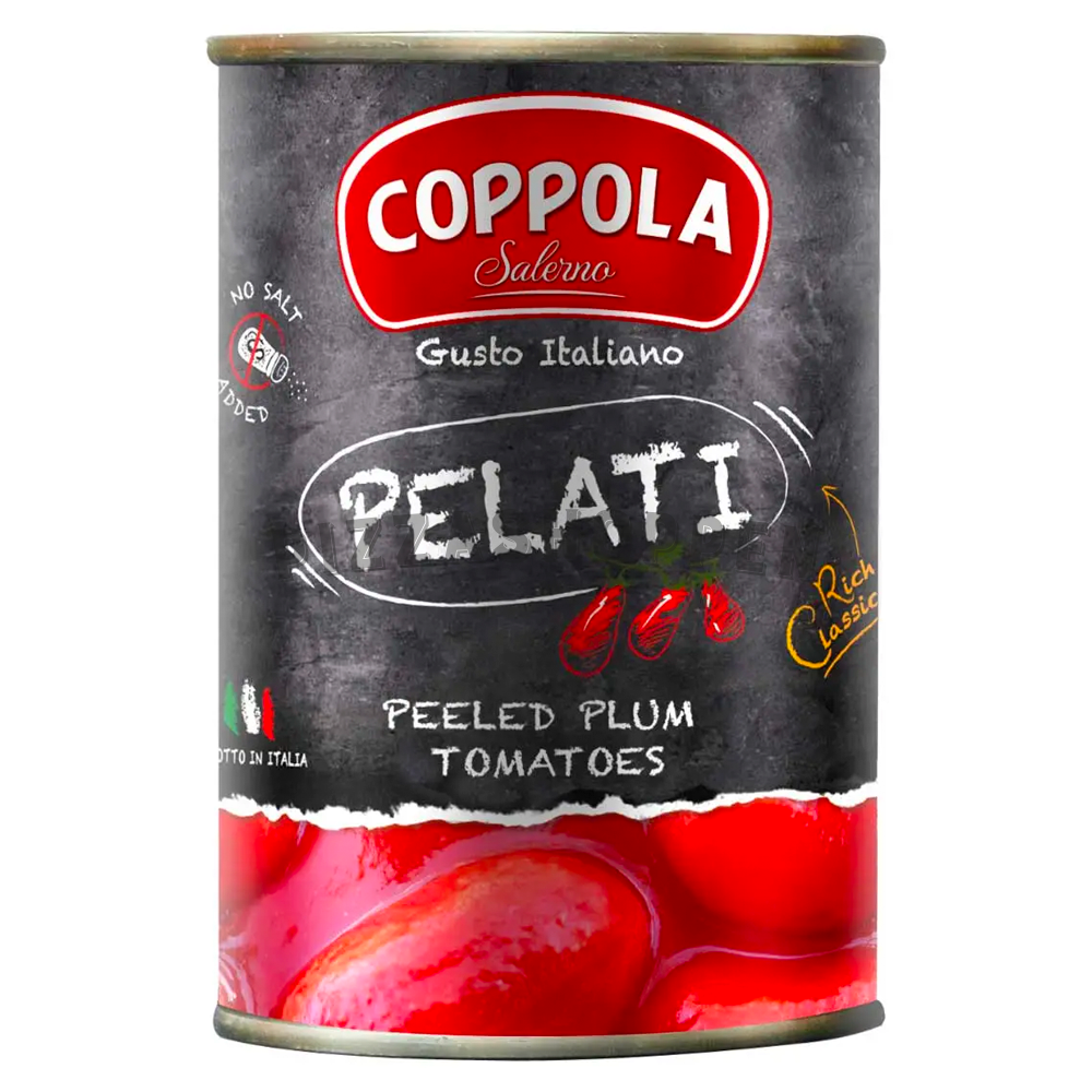 Coppola Pelati - Røde Flåede Tomater (400g)