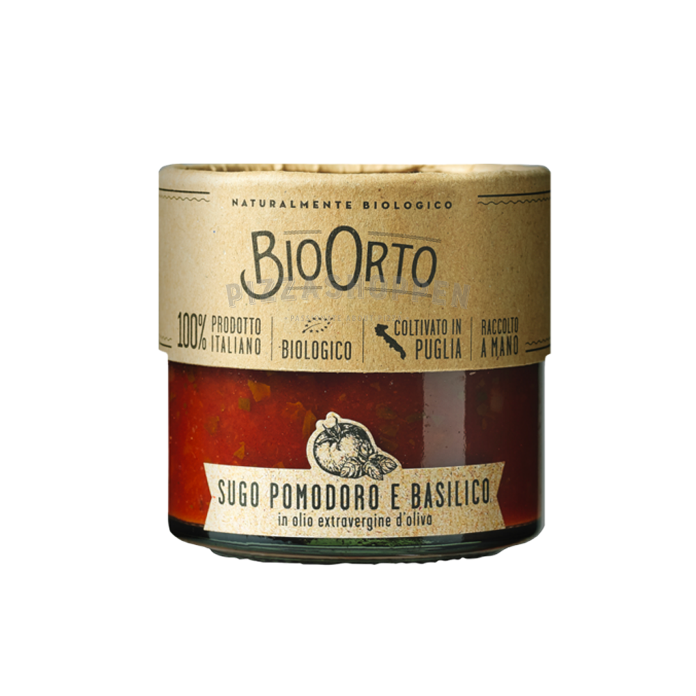Bio Orto økologiske tomatsauce (sugo) med basilikum (212 ml)